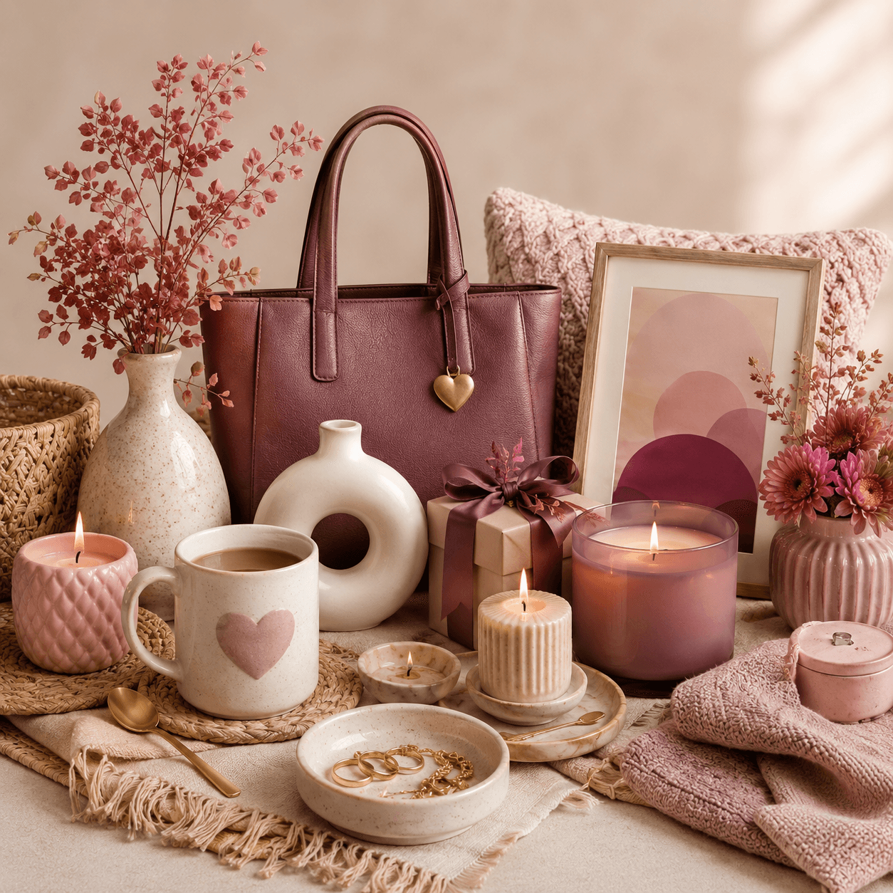 Curated handmade gifts, decor, candles, jewelry, and ceramics